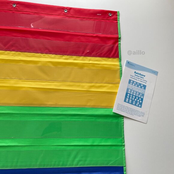 Learning Resources Rainbow Pocket Chart - Picture 5 of 14